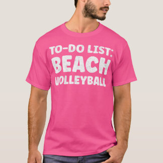 おもしろいビーチバレーボールオーバー引用文サンディビーチ Tシャツ