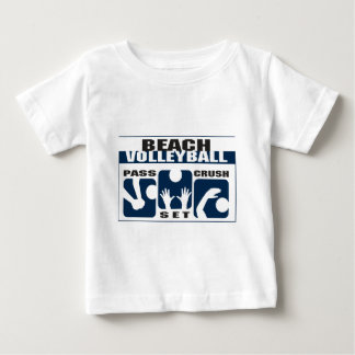 おもしろいビーチバレーボールTシャツ ベビーTシャツ