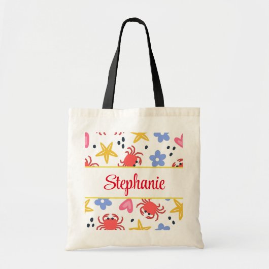 おもしろいビーチパーソナライズされたトートバッグ トートバッグ (正面)