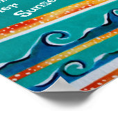 おもしろいビーチホームポスター ポスター (角)