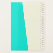 おもしろいビーチレパーソナライズされたディウーマンレトロスタイル プランナー手帳 (裏面)