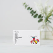 おもしろいビーチロブスター 名刺 (スタンド正面)