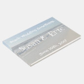 おもしろいビーチ結婚プリントゲストブック ゲストブック (コーナー)