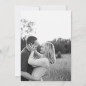 おもしろいビーチ結婚式写真の保存日付 セーブザデート (裏面)