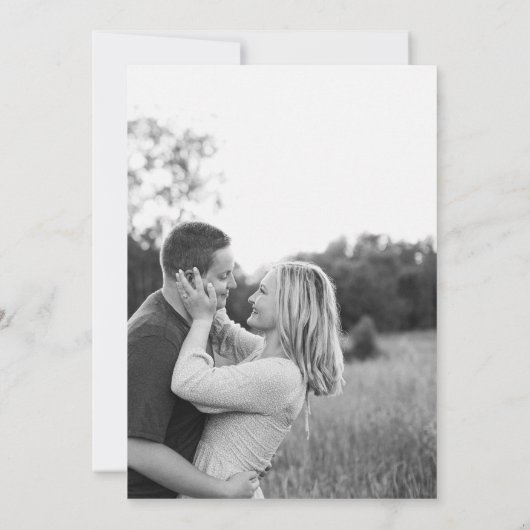 おもしろいビーチ結婚式写真の保存日付 セーブザデート (裏面)