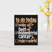 おもしろいビート子宮内膜癌が世界を支配 – Survi カード (黄色い花)