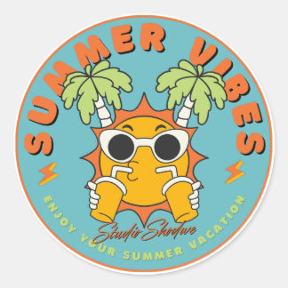 おもしろいビーブステッカー ラウンドシール