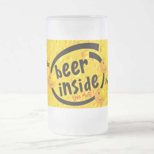 -おもしろいビールこのマグカップデザイン フロストグラスビールジョッキ (中央)