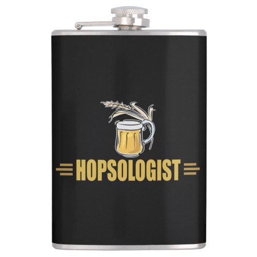 おもしろいビールのホップ研究者 フラスク (正面)