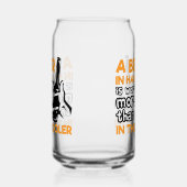 おもしろいビールの手クールワーアート ガラス缶 (左)