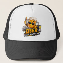 おもしろいビールトラッカーハット