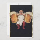 おもしろいビールパーティの招待状 招待状 (裏面)