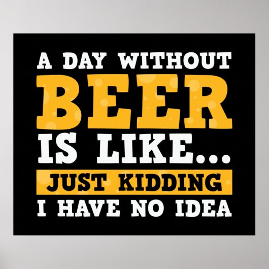 おもしろいビールワードアートホームバーマンケーブ ポスター (正面)