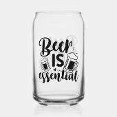 おもしろいビール必須ワードアート ガラス缶 (裏面)