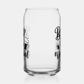 おもしろいビール必須ワードアート ガラス缶 (左)