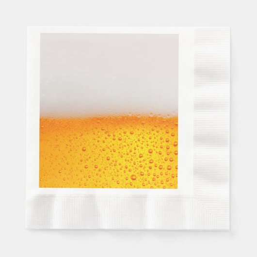 おもしろいビール醸造所ハッピーアワーパーティー 縁ありランチョンナプキン (正面)