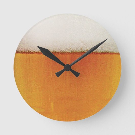 おもしろいビール ラウンド壁時計 (正面)