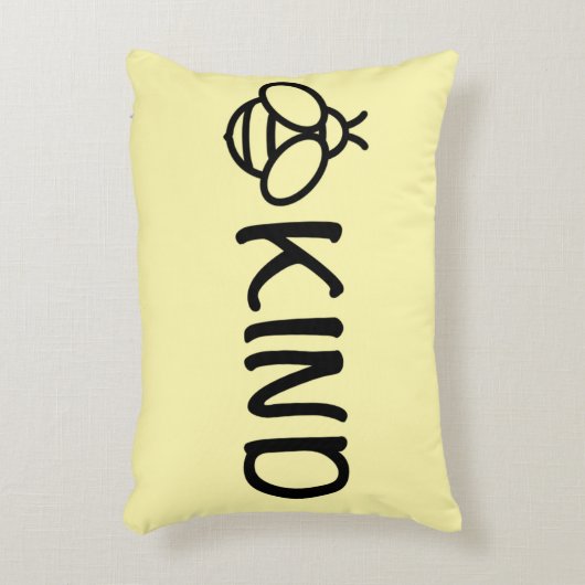 おもしろいビー親切グラフィックビーデザイン 感動的 アクセントクッション (正面(垂直))