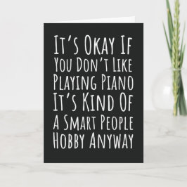 おもしろいピアノ演奏者カード　ピアニストユーモア　ジョーク　音楽 カード
