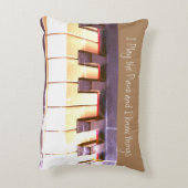 おもしろいピアノ音楽引用文 アクセントクッション (裏面(縦))