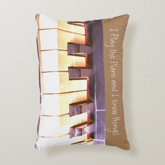 おもしろいピアノ音楽引用文 アクセントクッション (正面(垂直))