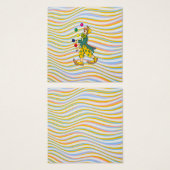 おもしろいピエロがカラフルなボールで遊ぶ (正面&裏面)