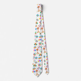 おもしろいピエロプリムフェスティバルパーティーカーニバル記号 ネクタイ