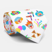 おもしろいピエロプリムフェスティバルパーティーカーニバル記号 ネクタイ (ロール)