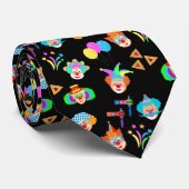 おもしろいピエロプリムフェスティバルパーティーカーニバル記号 ネクタイ (ロール)