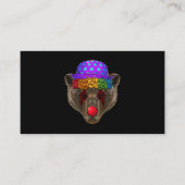 おもしろいピエロベアサーカスカーニバル衣装テーマパー 名刺 (正面)