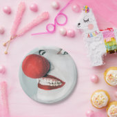 おもしろいピエロ顔誕生日 ペーパープレート (パーティー)