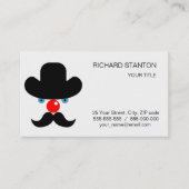 おもしろいピエロ顔 名刺 (正面)