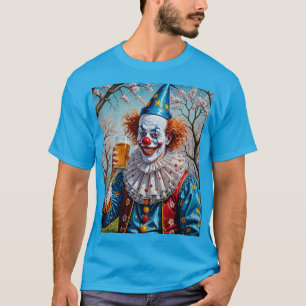 おもしろいピエロ飲みビールバーティー Tシャツ