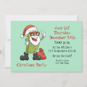 おもしろいピクルサンタクロース 招待状 (正面)