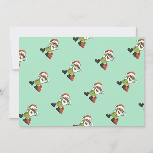 おもしろいピクルサンタクロース 招待状 (裏面)