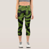 おもしろいピクルス ハイウエスト カプリパンツ カプリレギンス (正面)