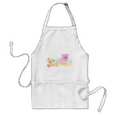 おもしろいピグオンファームとフェンス スタンダードエプロン (正面)