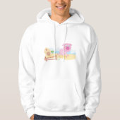 おもしろいピグオンファームとフェンス パーカ (正面)