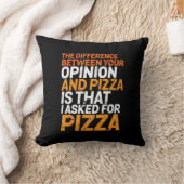 おもしろいピザに対し頼て皮肉なユーモア クッション (ブランケット)