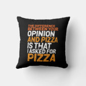 おもしろいピザに対し頼て皮肉なユーモア クッション (裏面)