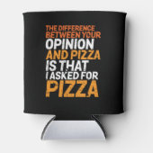 おもしろいピザに対し頼て皮肉なユーモア 缶クーラー (正面)