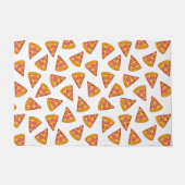 おもしろいピザのスライスパターン ドアマット (正面)