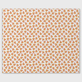 おもしろいピザのスライスパターン ラッピングペーパー (フラット)