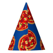 おもしろいピザテーマ誕生日パーティー帽子供へ子 パーティーハット (裏面)