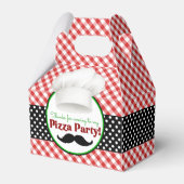 おもしろいピザパーティーありがとう フェイバーボックス (正面サイド)