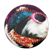 おもしろいピザモルモット 野球ボール (正面左)