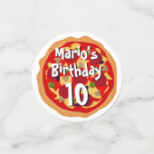 おもしろいピザ誕生日パーティーテーブルデコール紙吹雪 コンフェッティ (スモール正面)