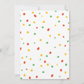 おもしろいピザ誕生日パーティー 招待状 (裏面)