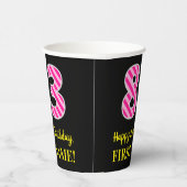 おもしろいピストライプンク誕生日"83"：ハッピー83 紙コップ (右)