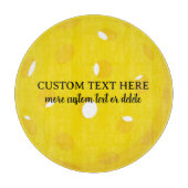 おもしろいピックボールギフトパーソナライズされたカスタム文字 カッティングボード (正面)